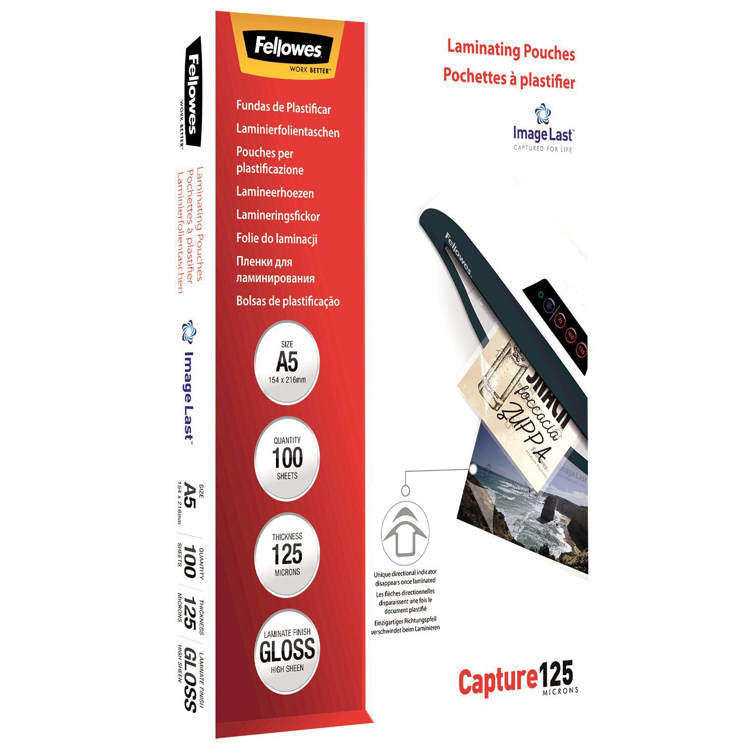 Fellowes Lamineringsfickor A5 125 Micron 100/fp