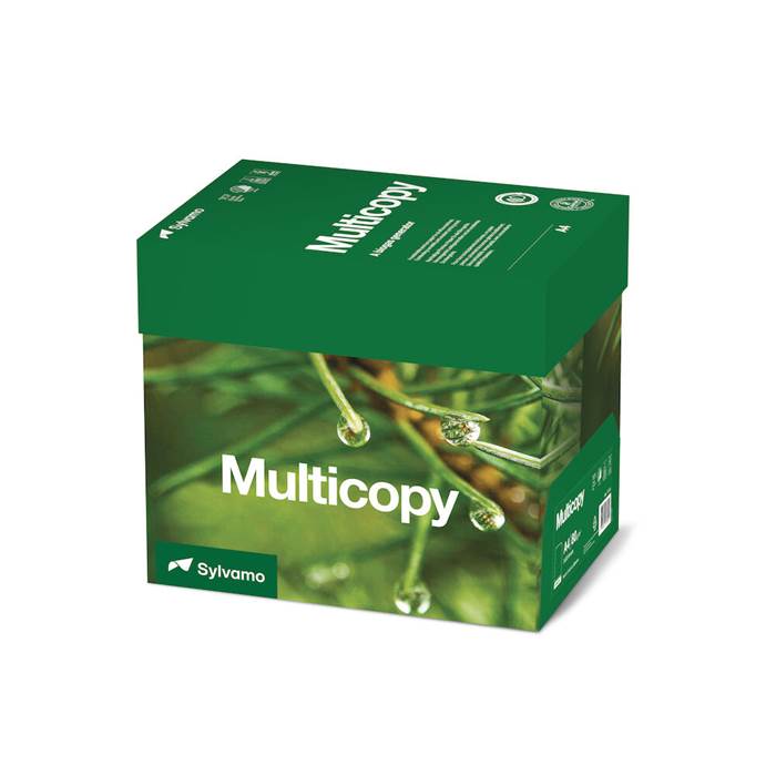 Multicopy Kopieringspapper A4 Ohålat 80g, 5x500/fp