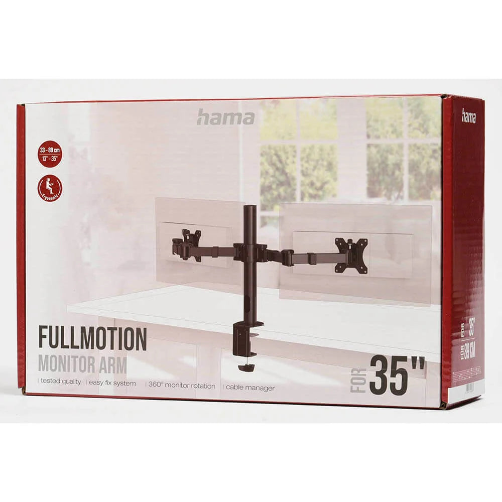 Hama XL Dubbelt Bordsfäste för Skärmar 13–35"