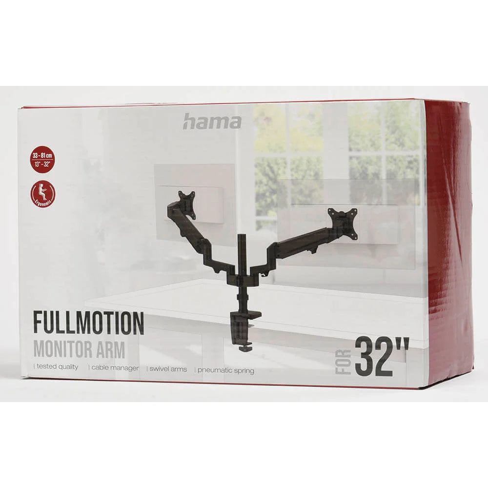 Hama Performer Dubbelt Bordsfäste för Skärmar 13–32"