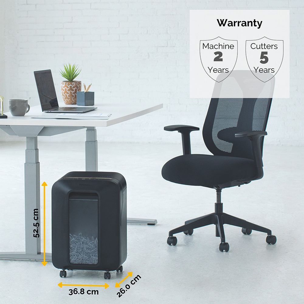 Fellowes Dokumentförstörare LX200 Svart P-4 Mini-Cut