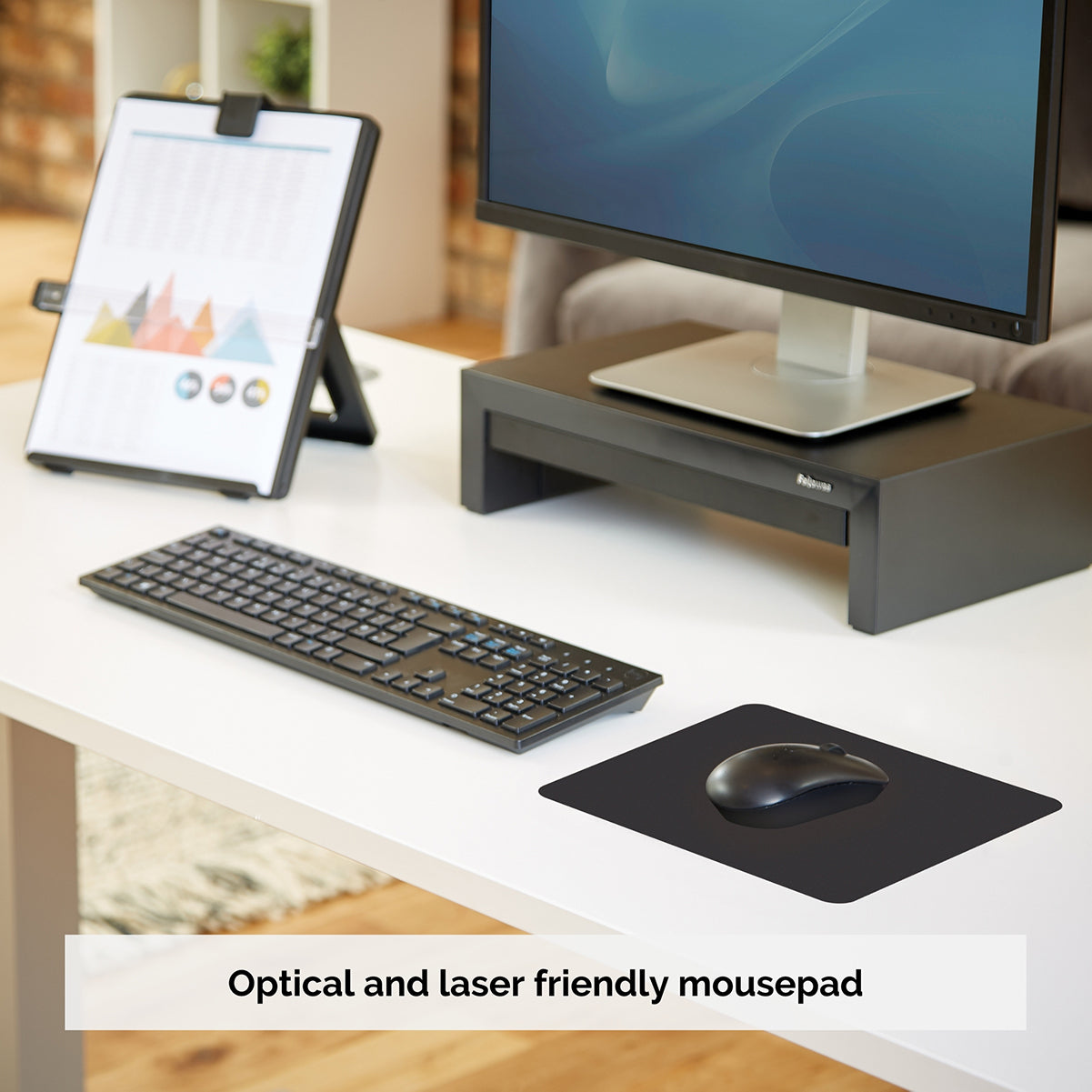 Fellowes Musmatta Svart 228x188x6 mm
