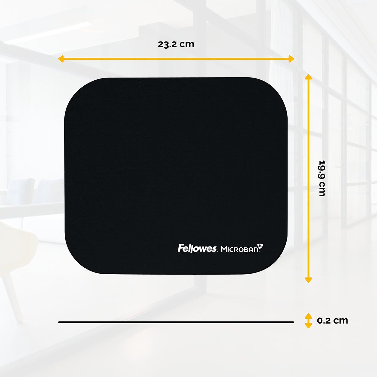 Fellowes Musmatta Microban Svart