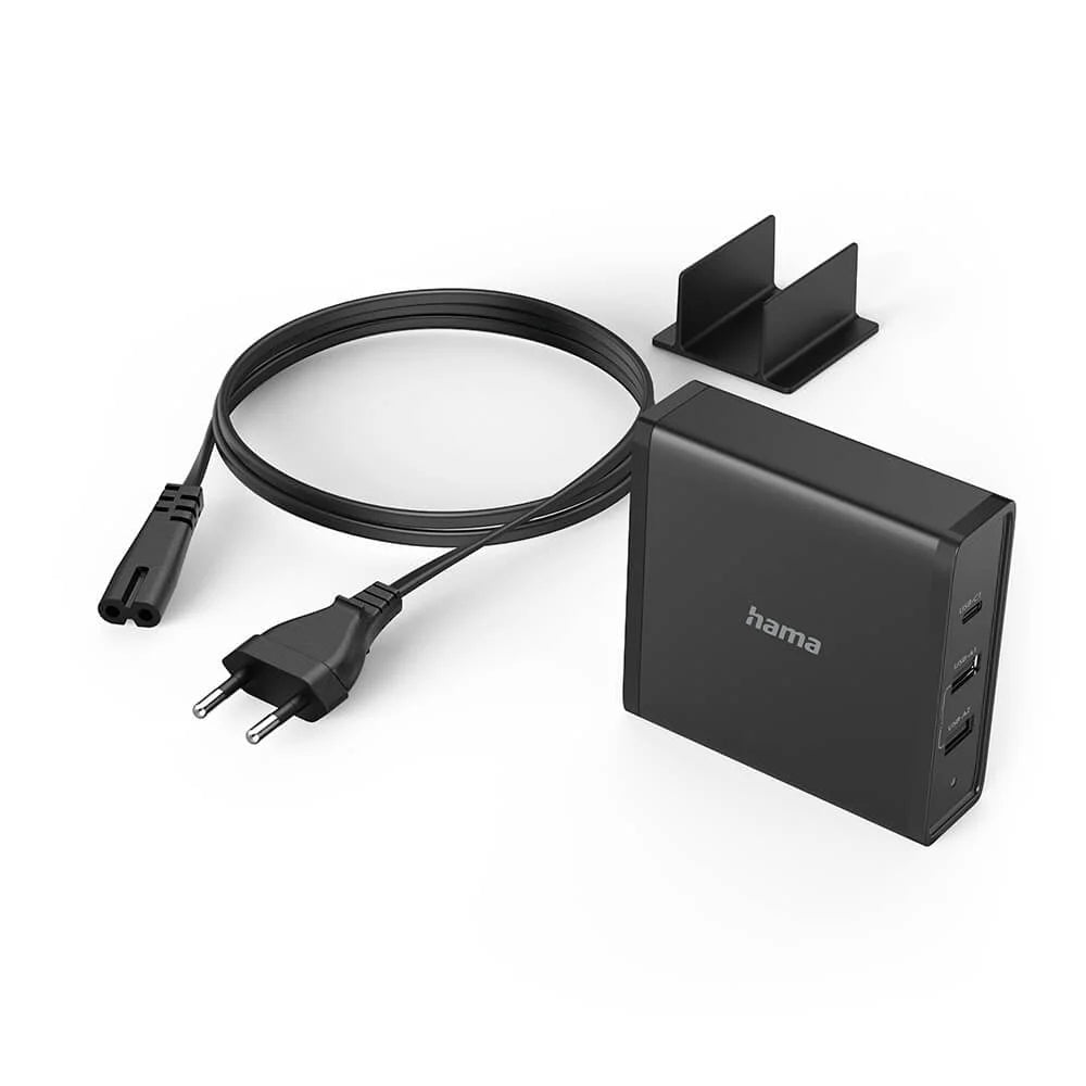 Hama Laddningsstation 65W USB-C + 2x USB-A Snabbladdning