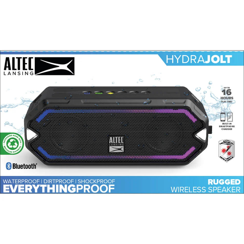 Altec Lansing Högtalare HydraJolt RGB Vattentät Svart