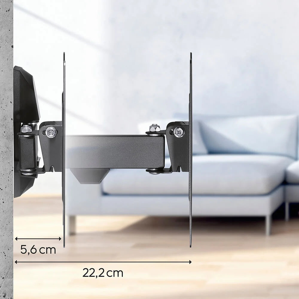 Hama TV Väggfäste Fullmotion 19-48" Svart 2-led