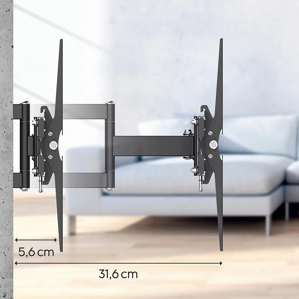 Hama Fullmotion Väggfäste för TV 19–48", 3 Led