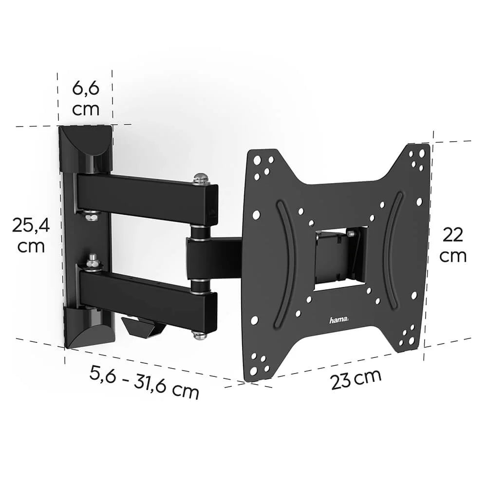 Hama Fullmotion Väggfäste för TV 19–48", 3 Led