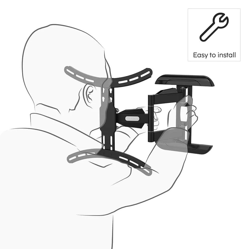 Hama Fullmotion Väggfäste för TV 32–65" Svängbart 3-ledat