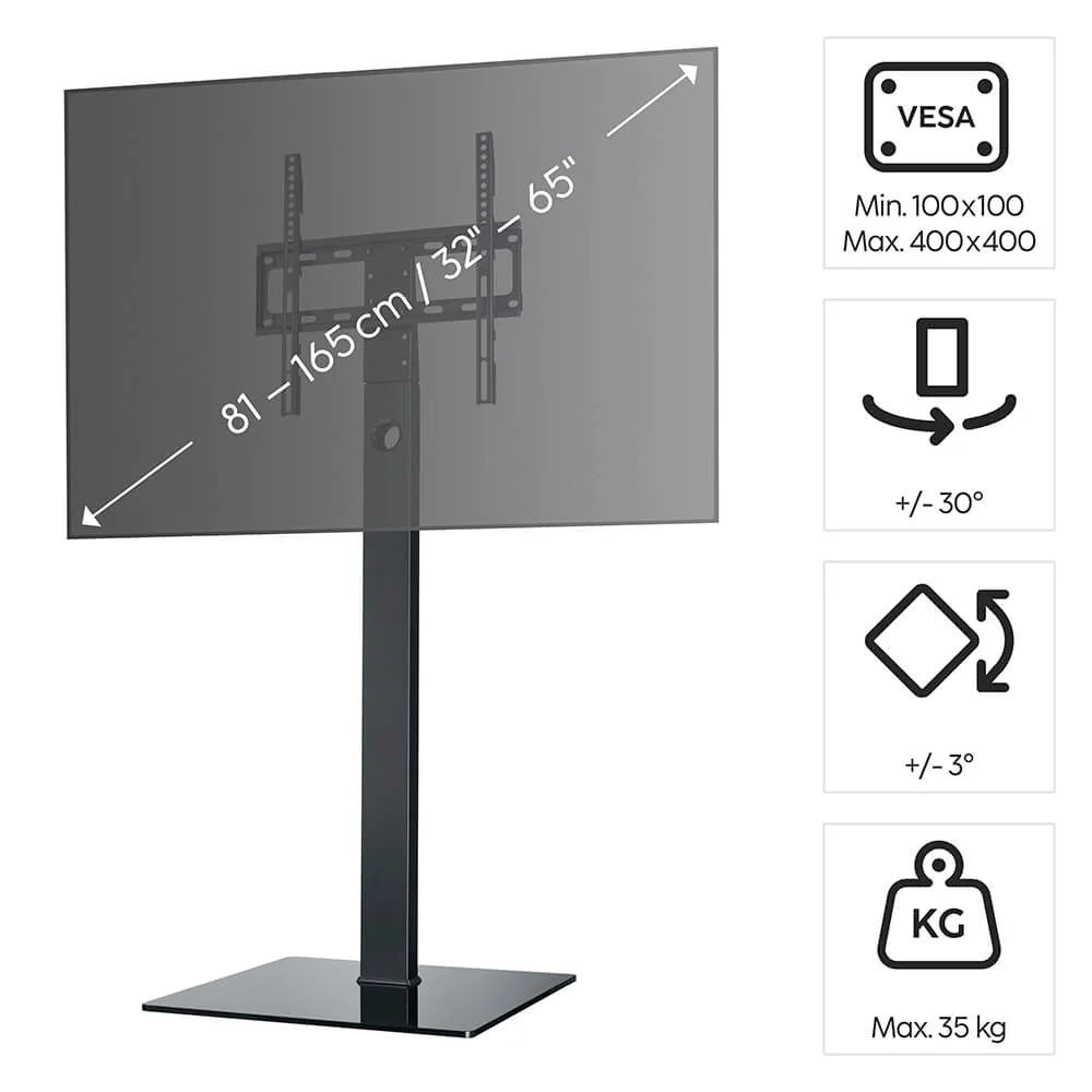 Hama Golvstativ för TV 32–65" Svart