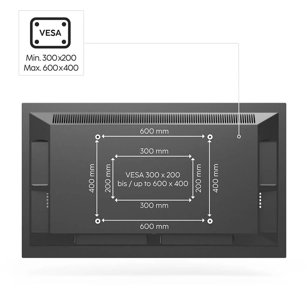 Hama TV-stativ 37–75" Svart