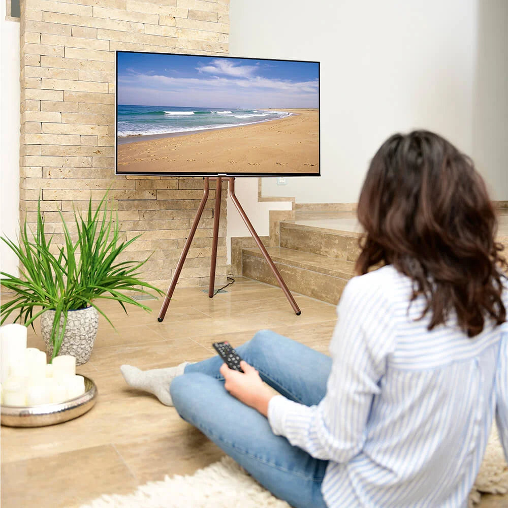 Hama TV-stativ Design 37-75" Valnöt