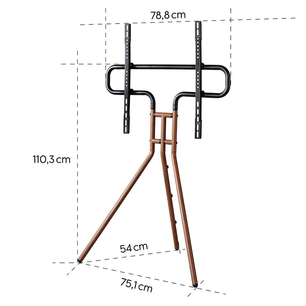 Hama TV-stativ Design 37-75" Valnöt