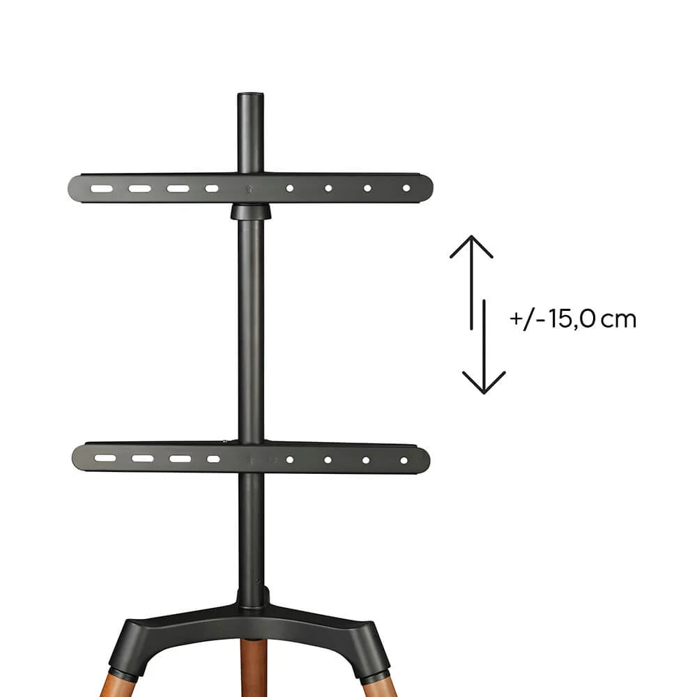 Hama TV-Golvstativ Design 32–65" Bokträ