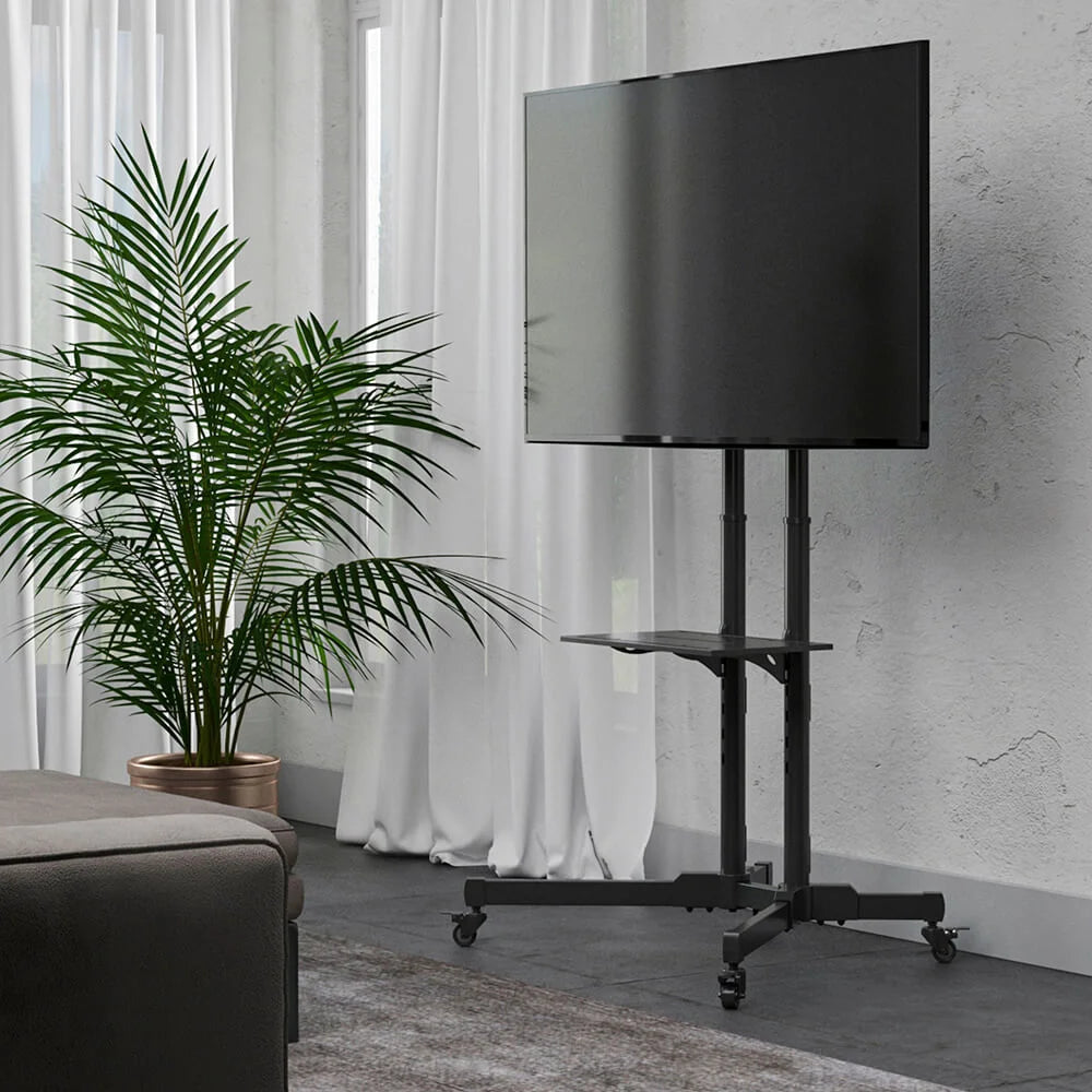 Hama TV-stativ med Hjul 32–75" Svart