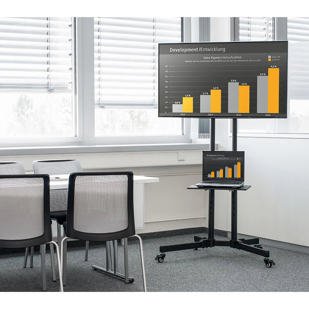 Hama TV-stativ med Hjul 32–75" Svart