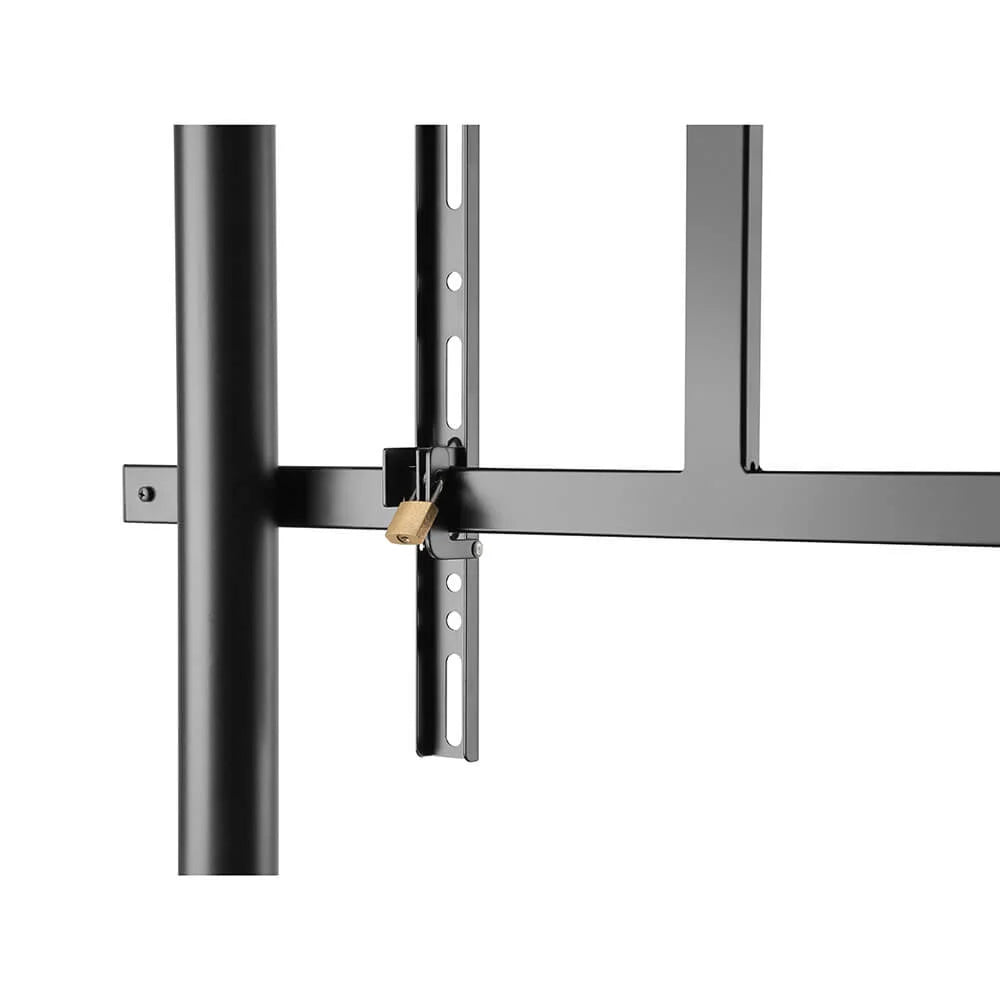 Hama TV-stativ med Hjul 49–100" Svart