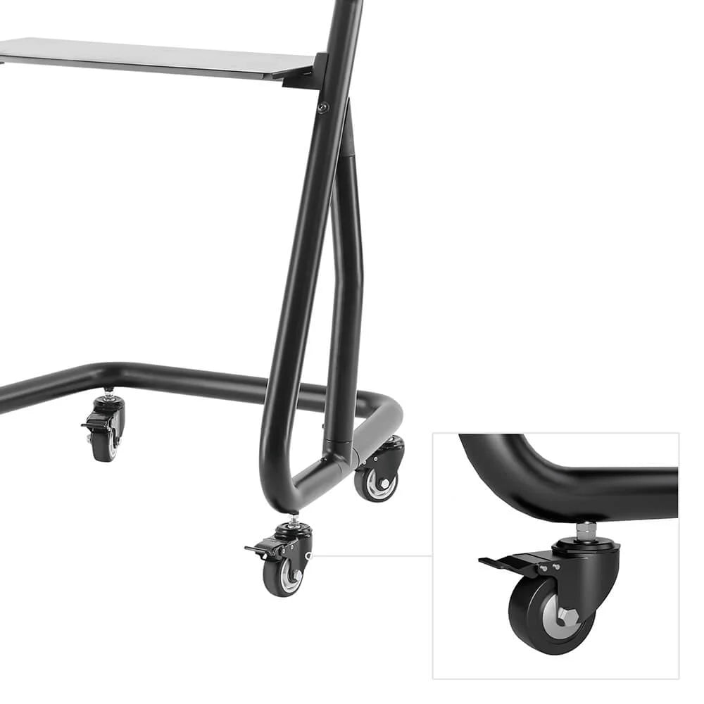Hama TV-stativ med Hjul 49–100" Svart