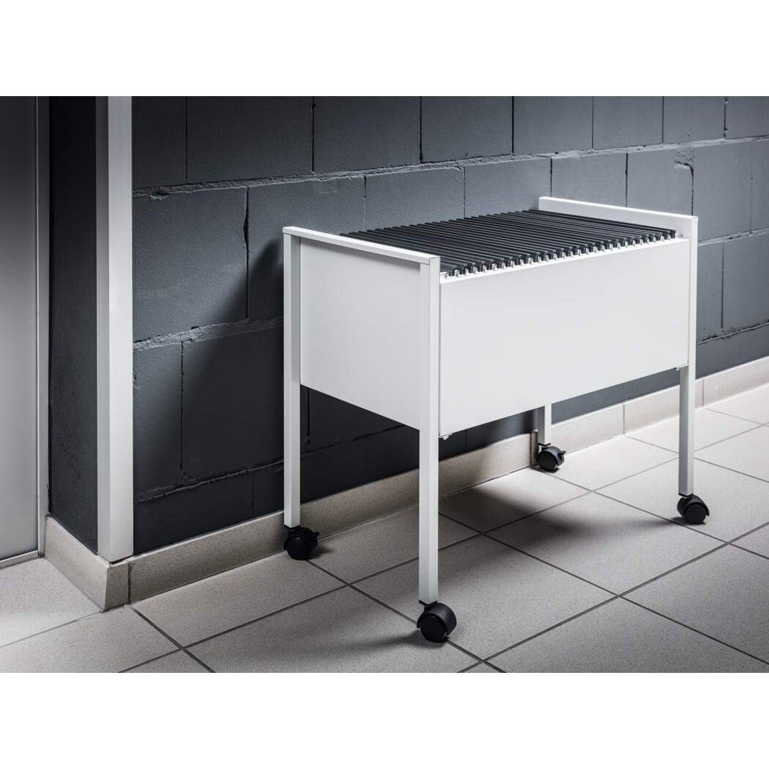 Durable Hängmappsvagn Economy grå, 80st A4, 368x592x655mm