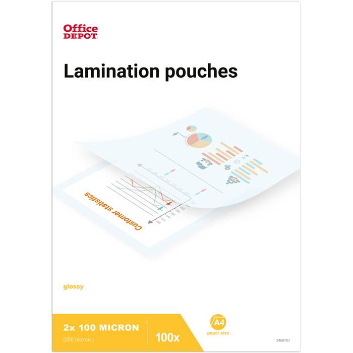 Lamineringsfickor A4 100 mikron 100/fp