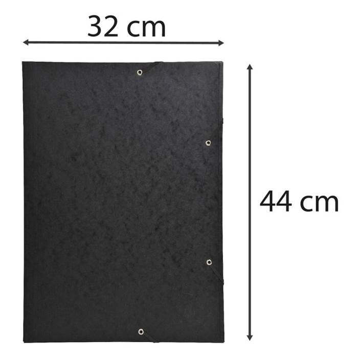 Exacompta Snoddmapp A3 3-Klaff 600g Svart