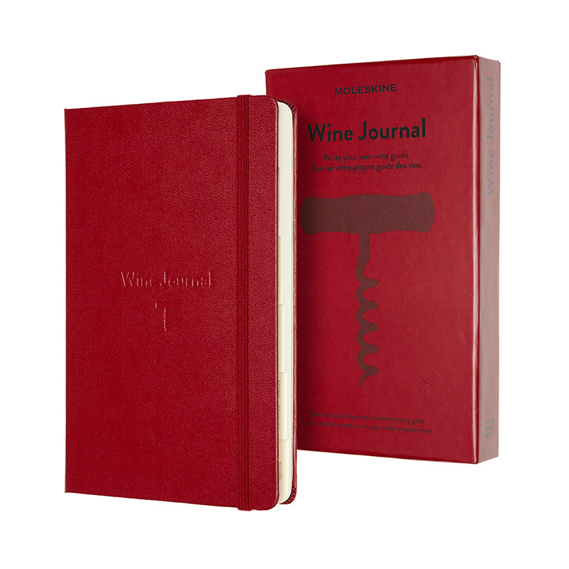 Moleskine Vinbok Passion Journal Bordeaux Röd Large