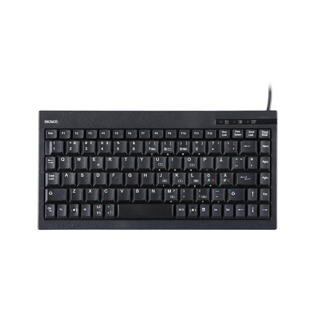 Deltaco Mini Tangentbord TB-5V med Kabel