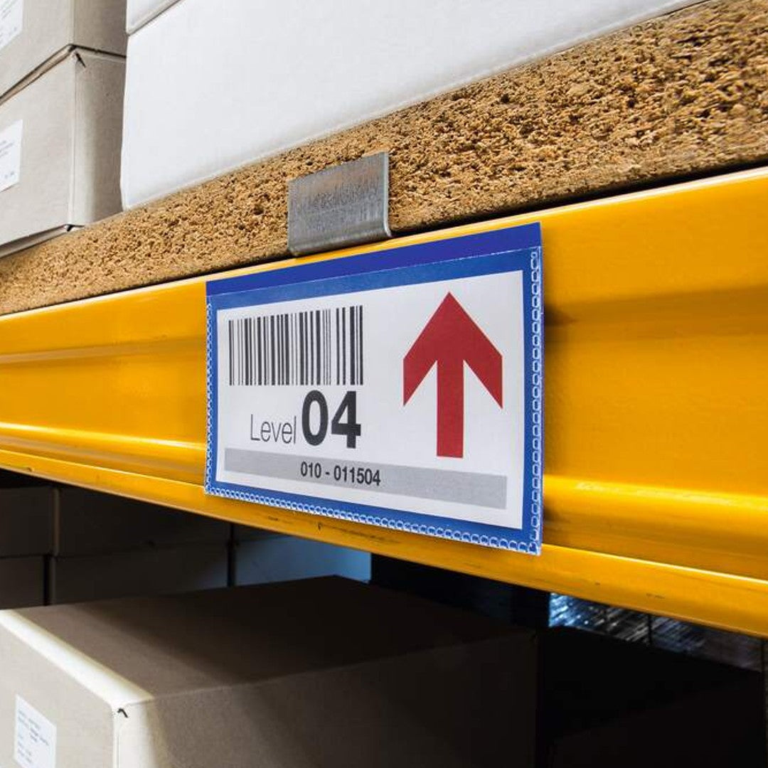 Durable Lagerficka Magnetisk 150x67mm Blå 50/fp