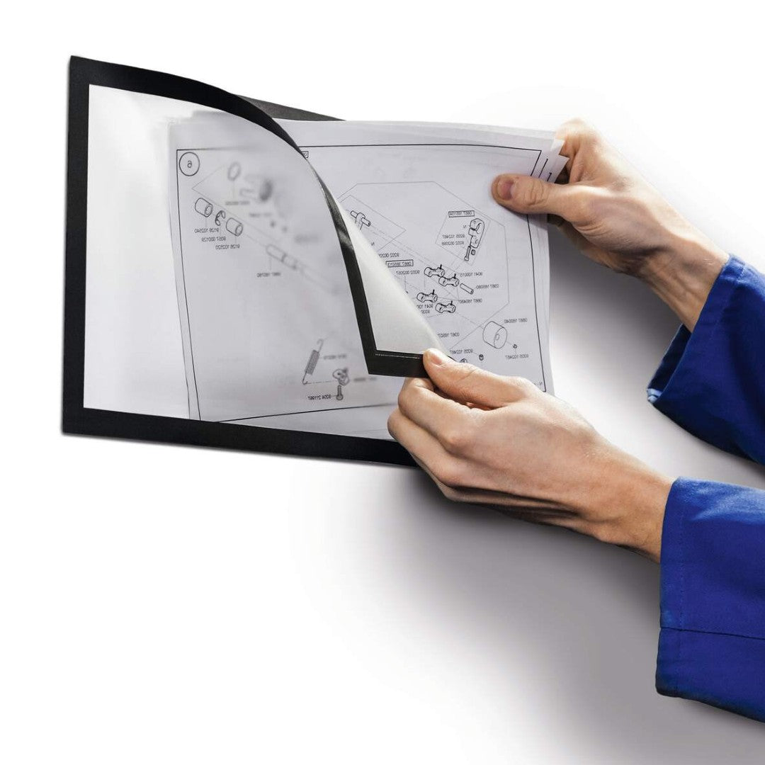Durable Duraframe Magnetisk A4 Plus, svart 2/fp