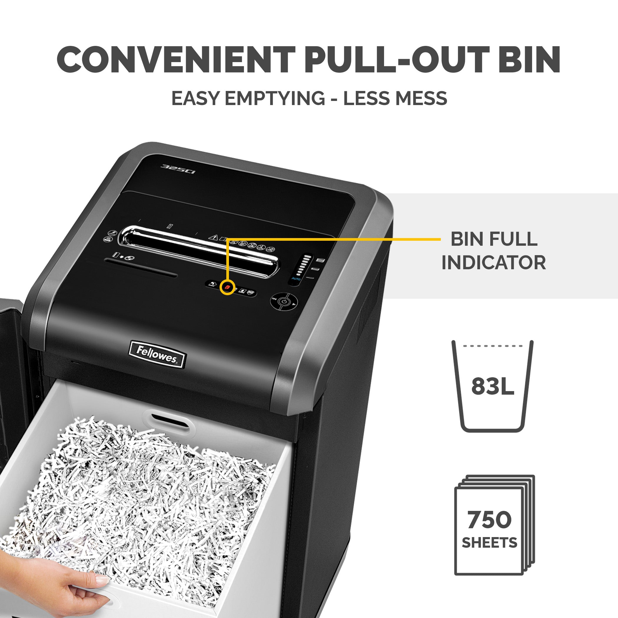 Fellowes Dokumentförstörare Powershred 325Ci P-4 Cross-Cut