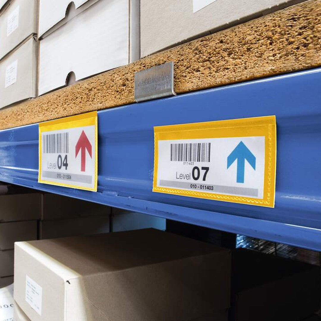 Durable Lagerficka Magnetisk 150x67mm Gul 50/fp