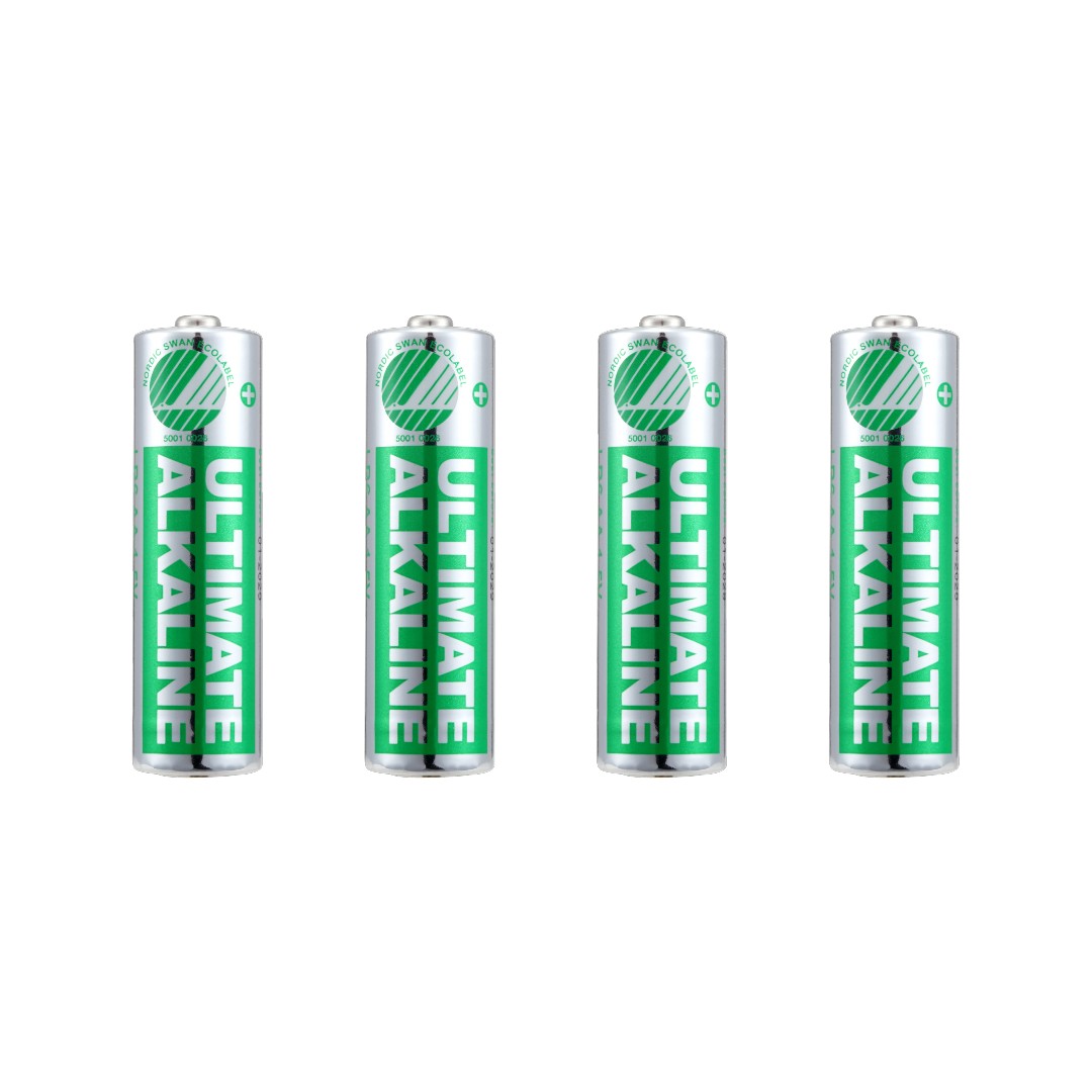 Deltaco Alkaline AA Batterier 4/fp