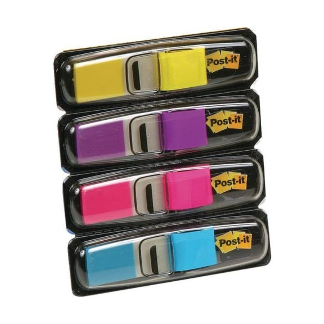 Post-it Index 683-4AB, 11,9x43,2mm, 4 färger, 4x35/fp