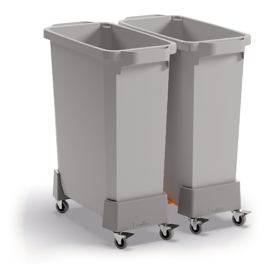 Durable Vagn Durabin Grå 60L