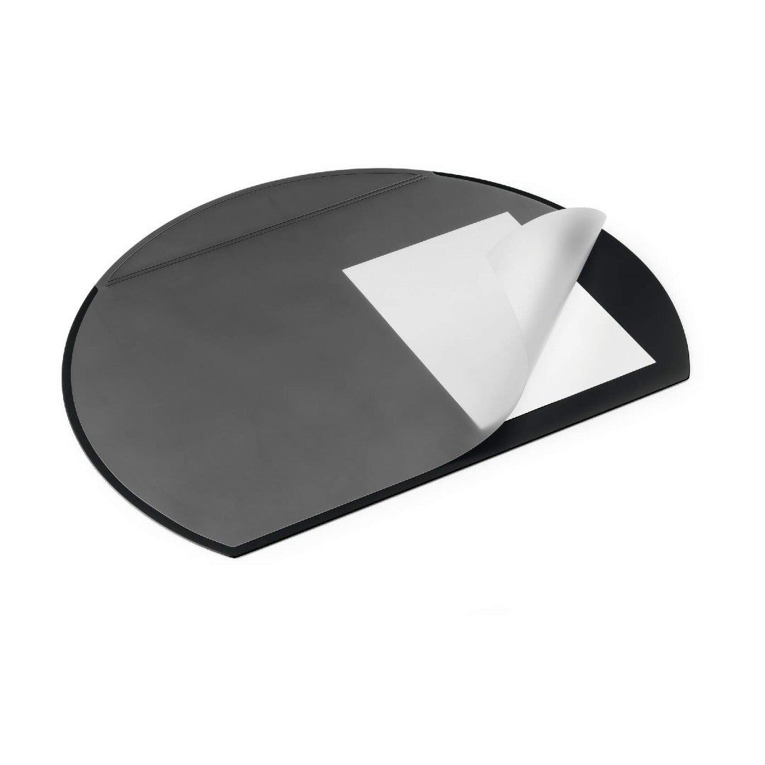 Durable Skrivunderlägg Oval Plus Svart 65x52cm