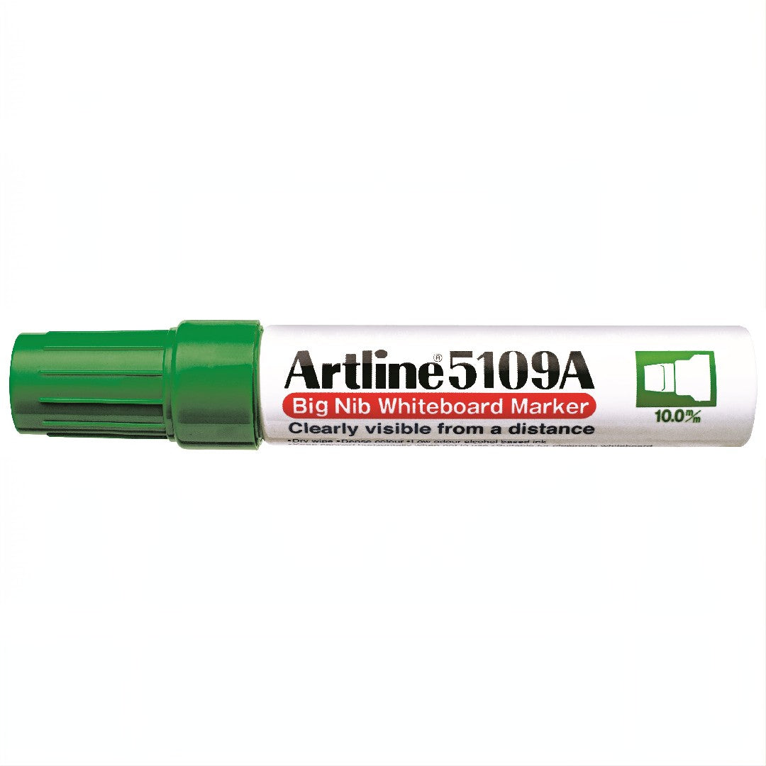 Artline 5109A Whiteboardpenna Sned Spets Grön 6/fp