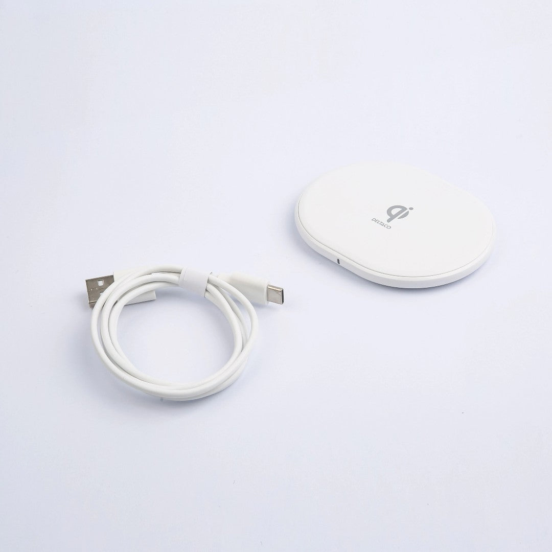 Deltaco Trådlös Laddare 10W USB-C Qi
