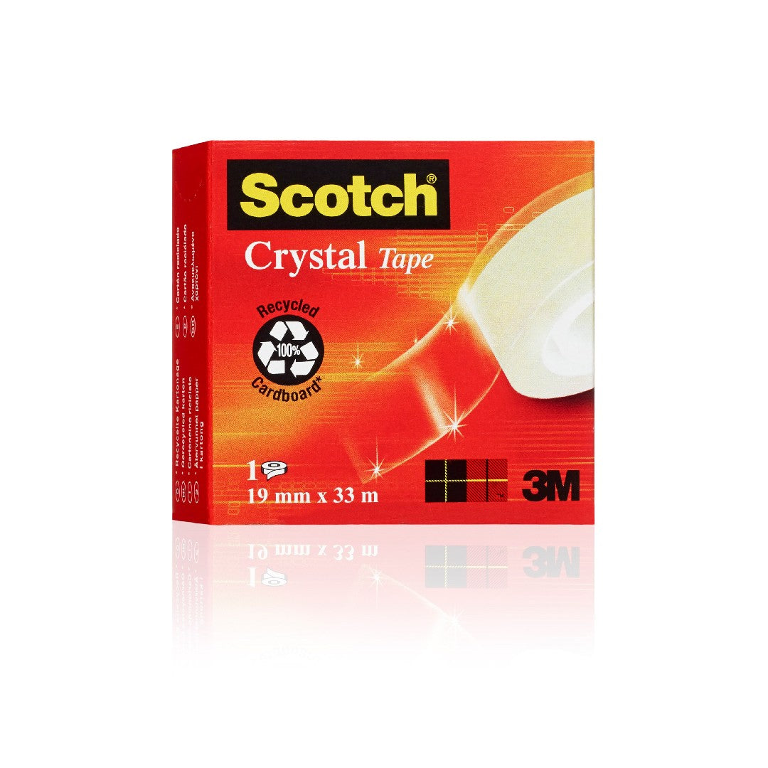 Scotch Crystal Tejp 19mm x 33m 12/Fp