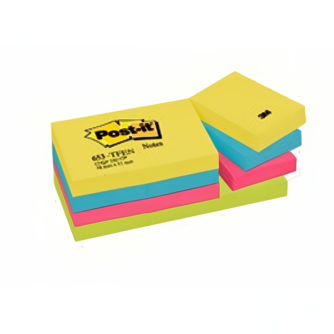Post-it Notisar Energetic 38x51mm 12/fp