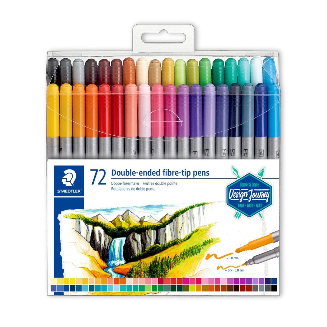 Staedtler Fiberpennor Dubbel Spets 72/fp