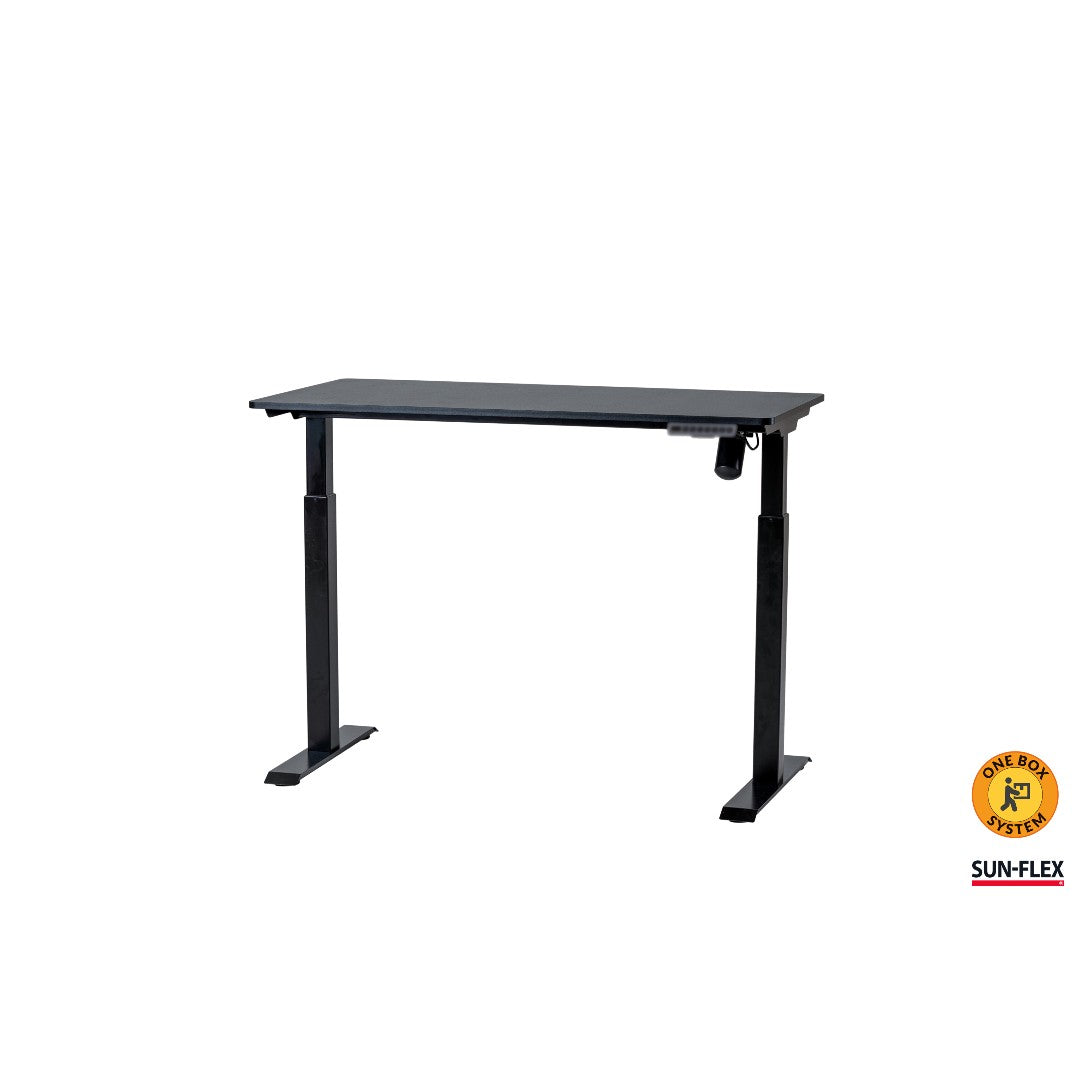 Sun-Flex Easydesk Elite Höj- och Sänkbart Bord, Traffic Black, 120x60 cm