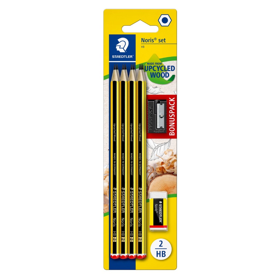 Staedtler Penna Noris HB Set 8/fp + Vässare och Suddgummi