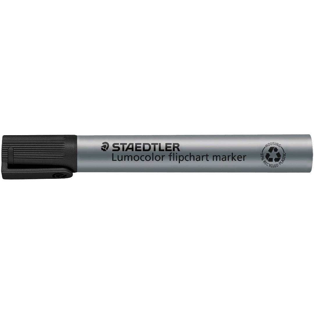 Staedtler Lumocolor Flipchart Marker Rund Spets 2.0 mm Svart 10/fp