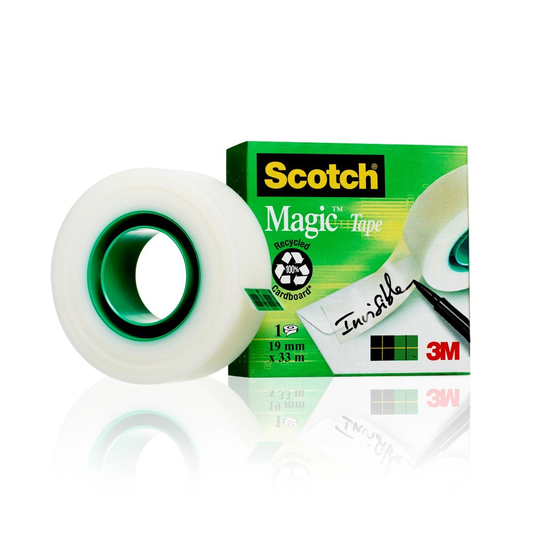 Scotch Dokumenttejp Magic 810 Osynlig 19mm x 33m 12/fp