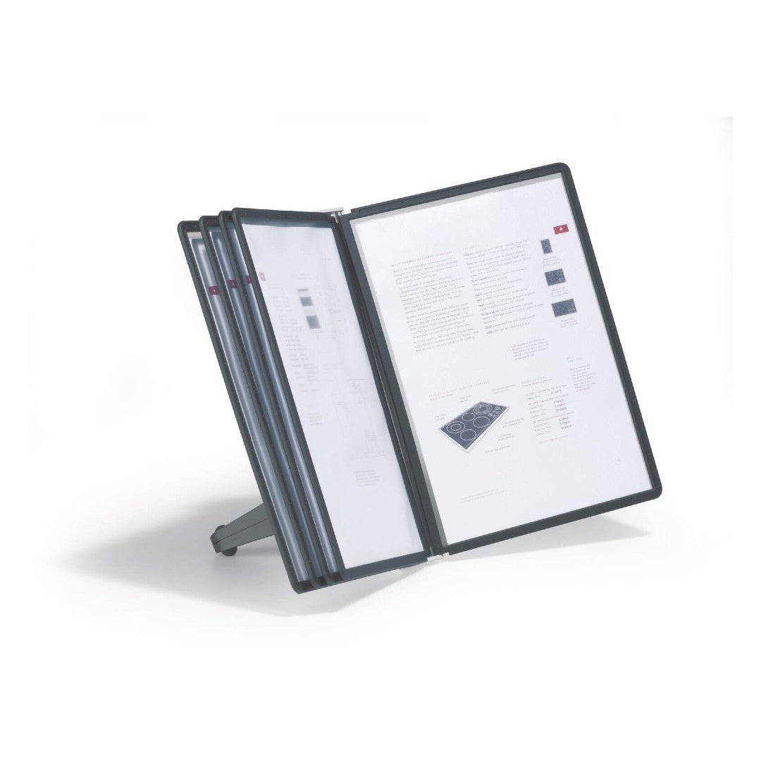 Durable Bordsställ Sherpa Soho A4 med 5 ramar svart