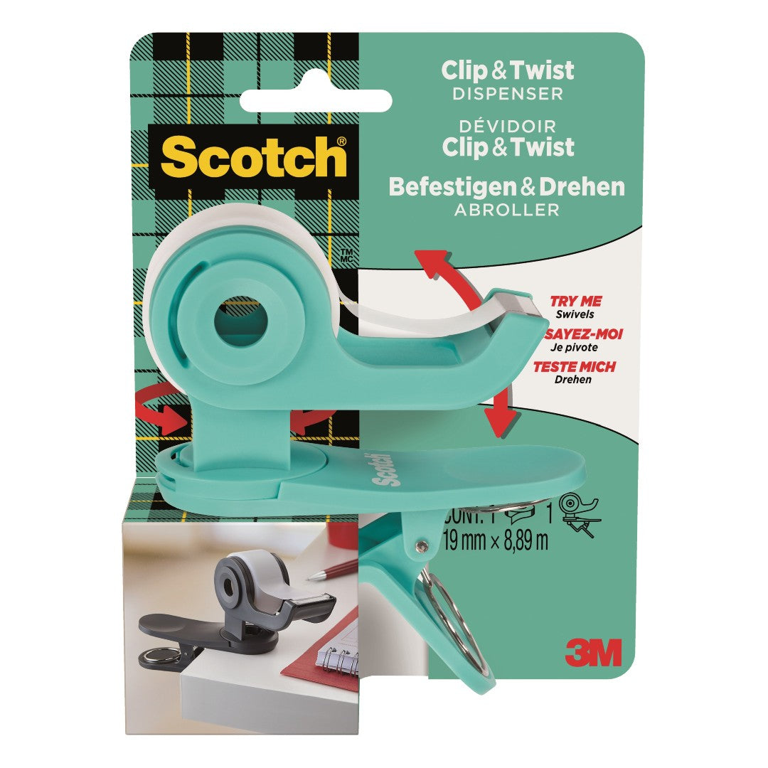 Scotch Tejphållare C19 Blågrön med Tejprulle