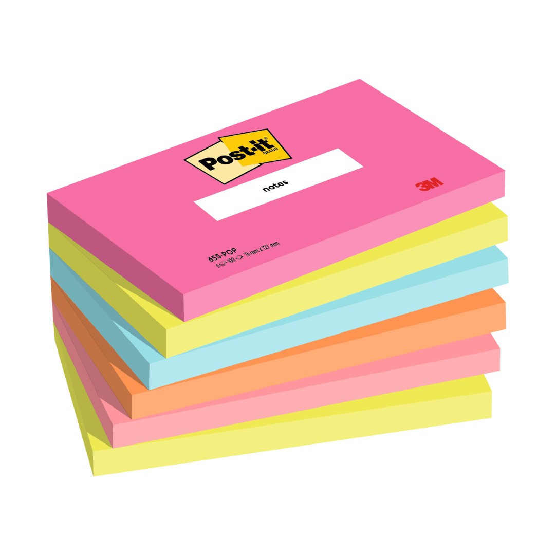 Post-it Notes Poptimistic 76x127mm 6/fp
