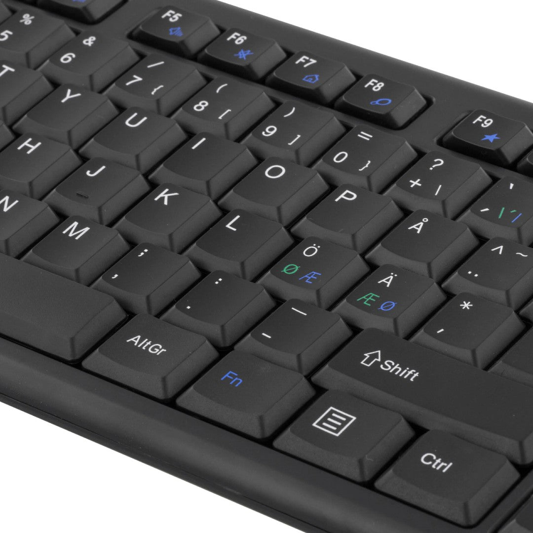 Deltaco Tangentbord TB-122 Trådlöst Slim Svart