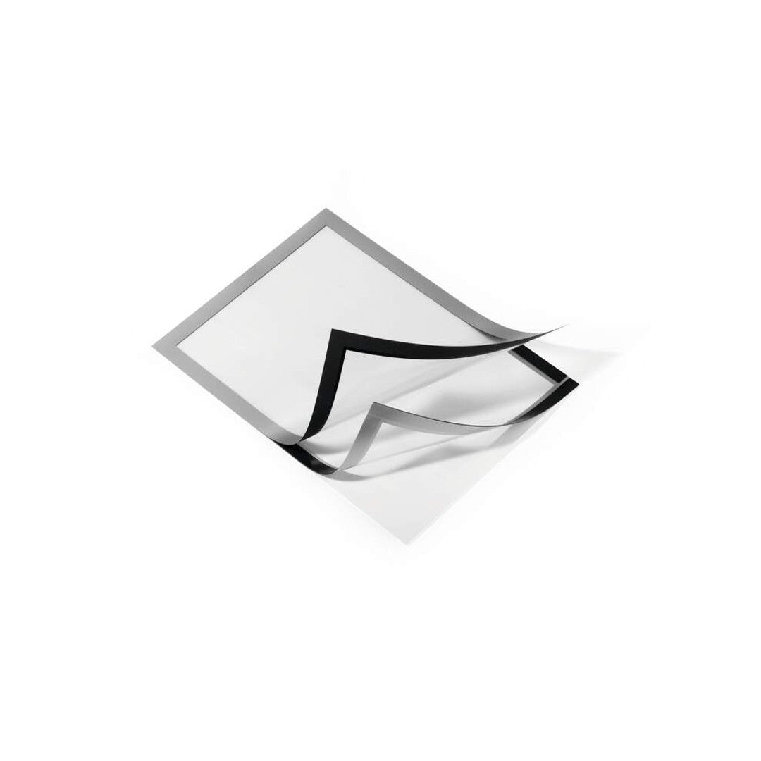 Durable Magnetram Självhäftande A4, silver, 2 st.