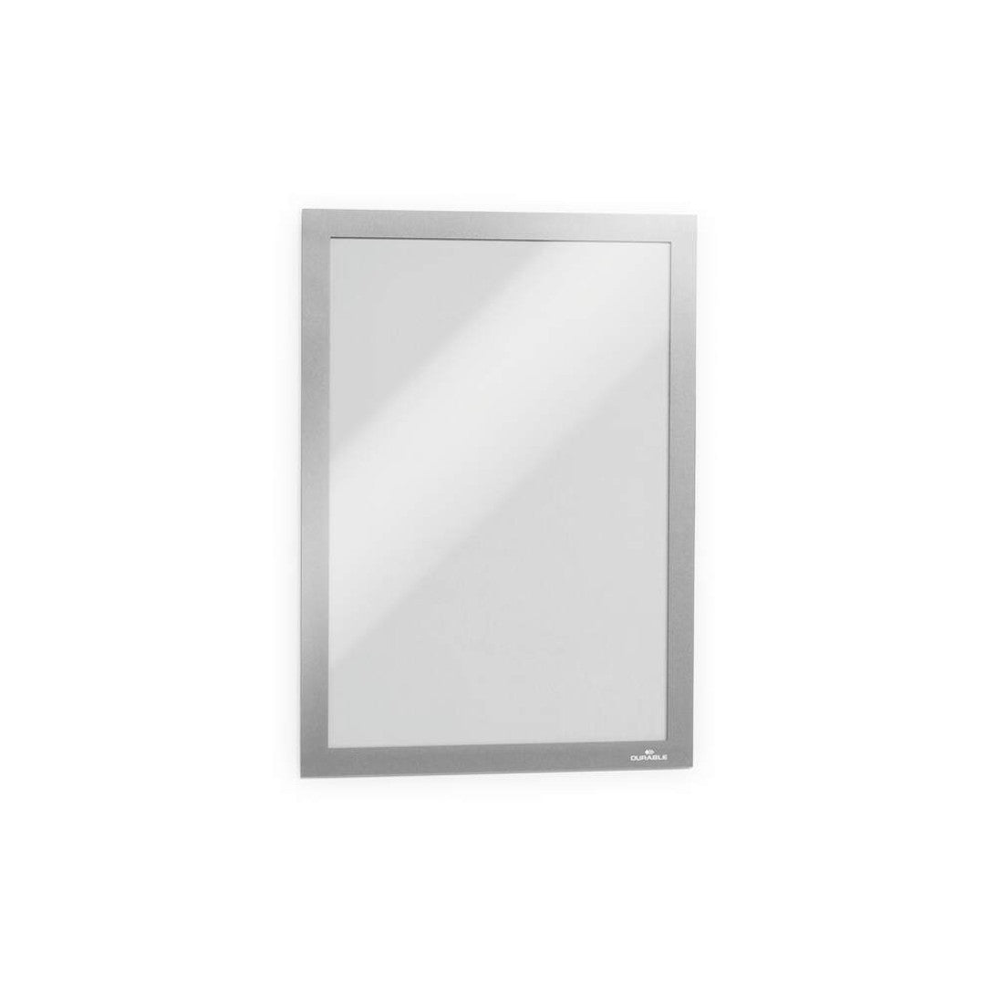 Durable Magnetram Självhäftande A4, silver, 2 st.